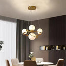 GobekUsa Gold LED Chandelier Rings for Living Kitchen Bedroom Dining Room
