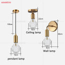 GobekUsa Brass Pendant Lamp for Dining Bedroom Living Room Wall Light