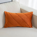 GobekUsa Hand Pleat Embroidered Cushions 30x50/45x45cm Beige Pink Nordic Style Pillowcase
