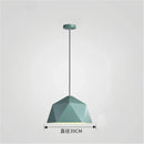 GobekUsa Iron Diamond Pendant Lights Modern Geometry Pendent Lighting for Living Room & Cafe