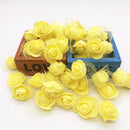 GobekUsa Handmade Foam Rose Flower Heads | 100Pcs Wedding Craft Decoration