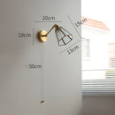 GobekUsa Green Glass LED Wall Lights with Pull Chain Switch, Copper Finish