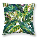 GobekUsa Green Leaves Decorative Throw Pillowcase 45*45cm for Sofa Home Decor