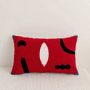 GobekUsa Embroidery Pillow Cover 45x45cm/30x50cm Abstract Pattern for Home Decor