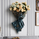 GobekUsa Angel Vase Wall Decoration Resin Shelf Art Mural Living Room Cupid Flowerpot