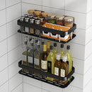 GobekUsa Bathroom Corner Shelves Suction Cup Storage Rack Shower & Kitchen Organizer