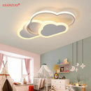 GobekUsa Cloud Pink LED Ceiling Lamp for Children's Room - Dimmable Modern Lighting
