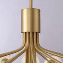 GobekUsa Gold Glass Ball Chandelier: Luxury LED Lighting for Dining Room, Kitchen, Cafe