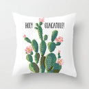 GobekUsa Green Leaves Decorative Throw Pillowcase 45*45cm for Sofa Home Decor