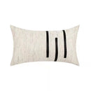 GobekUsa Black Stripe Jaquard Cushion Cover for Home Decoration 45x45cm/30x50cm