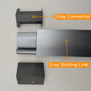 GobekUsa LED Skirting Line Strip Light Aluminum Profile with Milky Cover - 1-10pcs/Lot