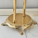 GobekUsa Golden Bird Freestanding Bathtub Faucet with Dual Crystal Handles