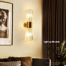 GobekUsa Crystal Wall Sconce: Modern Home Indoor Lighting for Living Room, Staircase & Hallway