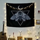GobekUsa Cat Coven Mysterious Baphomet Occult Wall Tapestry Home Decor