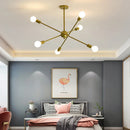 GobekUsa LED Ceiling Chandelier: Modern & Industrial Sputnik Style for Living Room & Bedroom