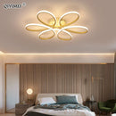 GobekUsa LED Ceiling Lights for Home Decor, White/Black Body, Living Room Bedroom Fixture