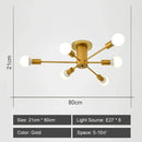 GobekUsa LED Metal Chandeliers for Living Room - Stylish Ceiling Light for Home Decor