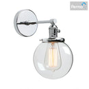 GobekUsa Industrial Glass Canopy Wall Sconce Light for Kitchen Bathroom Corridor