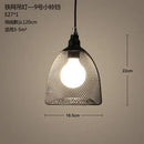 GobekUsa Industrial Birdcage Chandelier: Retro Iron Net Hanging Lamp for Creative Home Lighting