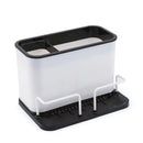 GobekUsa Double Grid Cutlery Organizer Drainer - Kitchen Utensil Holder and Sponge Rack