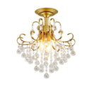 GobekUsa Gold/Black Crystal Pendant Chandelier for Wedding Decor and Luxury Home Lighting