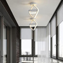 GobekUsa Black Square LED Ceiling Lamp: Modern Lighting for Corridor, Aisle, Cloakroom, Balcony