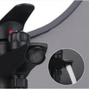 GobekUsa Black Copper Basin Faucet with Shower Head & Dual Function Mixer