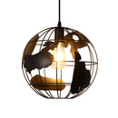 GobekUsa Black Metal Chandelier with E27 Edison Bulb Socket for Kitchen, Restaurant, Cafe