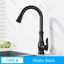 GobekUsa Gold Swivel Spout Kitchen Faucet with Pull Down Sprayer