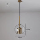 GobekUsa Glass Ball Pendant Light: Modern Hanging Lamp for Kitchen, Dining, Living Room