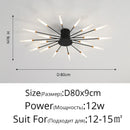 GobekUsa LED Acrylic Ceiling Light Fixture for Bedroom Hall Living Room Kids, Modern Luster