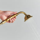 GobekUsa Golden Bird Freestanding Bathtub Faucet with Dual Crystal Handles