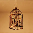GobekUsa Crystal Bird Cage Chandelier - Elegant Ceiling Light for Dining Room & Bedroom