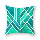 GobekUsa Green Geometric Pillowcase - Nordic Classic Design for Home Decor and Comfort