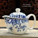 GobekUsa Ceramic Kung Fu Teapot with Dragon Design 350ml - Handmade Porcelain Tea Pot