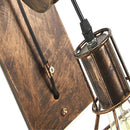 GobekUsa Industrial Pulley Wall Lamp Adjustable Sconce Light Fixture Loft Cafe Bar