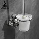 GobekUsa Classic Angel Brass Toilet Brush and Holder Set for Bathroom