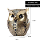 GobekUsa Golden Owl Figurines: Resin Animal Statues for Home Decor & Gifts