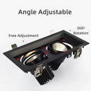 GobekUsa Double Ring LED Ceiling Downlights GU10 MR16 Base Spot Lamps Holder Bracket