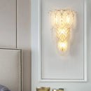 GobekUsa Crystal Feather Wall Lamp: Modern Luxury for Bedroom, Living Room & Restaurant