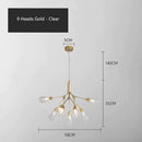 GobekUsa Elegant Firefly Chandelier - Luxury Nordic Bedroom & Restaurant Lighting