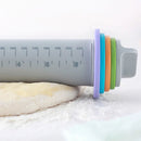 GobekUsa Adjustable Silicone Rolling Pin for Fondant Cake Pastry Decor - Bakeware Tool