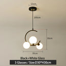 GobekUsa Glass Ball Pendant Light | Modern Nordic G9 LED Lamp for Living Room & Bedroom