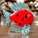 GobekUsa Crystal Glass Tropical Fish Figurines | Hand Blown Modern Home Decor