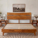 Aurora Solid Wood Bed Frame by Megsu