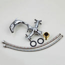 GobekUsa Dolphin Shape 2-Handle Basin Faucet, Polished Chrome Finish