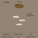 GobekUsa Lotus Leaf Acrylic Nordic LED Chandelier for Restaurant Living Room Hotel Villa