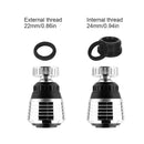 GobekUsa Kitchen Faucet Aerator: 360 Degree Swivel, 2 Modes, Water Saving Nozzle