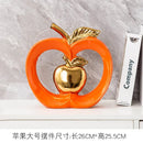 GobekUsa Gold-plated Ceramic Apple Storage Box for Home Decor and Organization