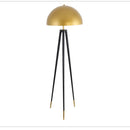 GobekUsa Coyote Gold Tripod Floor Lamp for Home Decor in Living Room or Bedroom